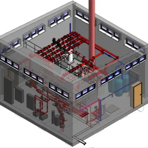 BJF Group Plant Room Revit Model